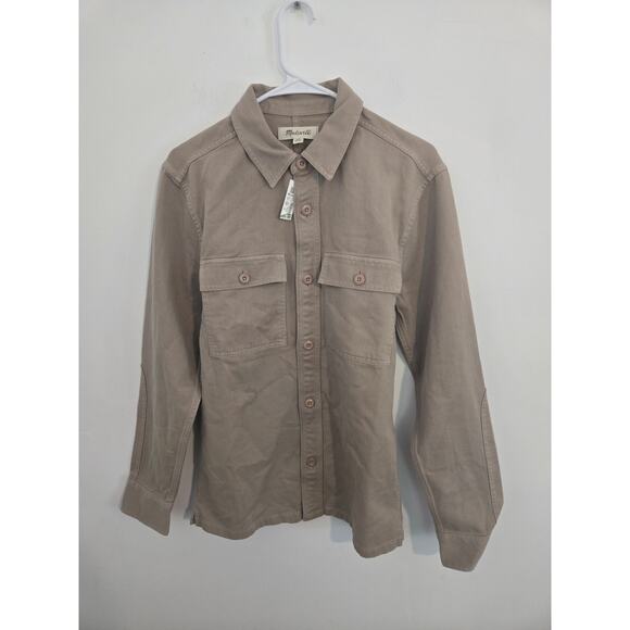NWT Madewell  Garment-Dyed Straight-Hem Work Shirt size XS Style NR742 - Picture 1 of 3